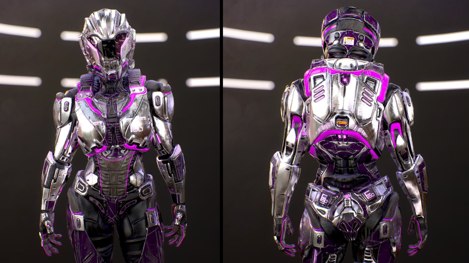 futuristic armor