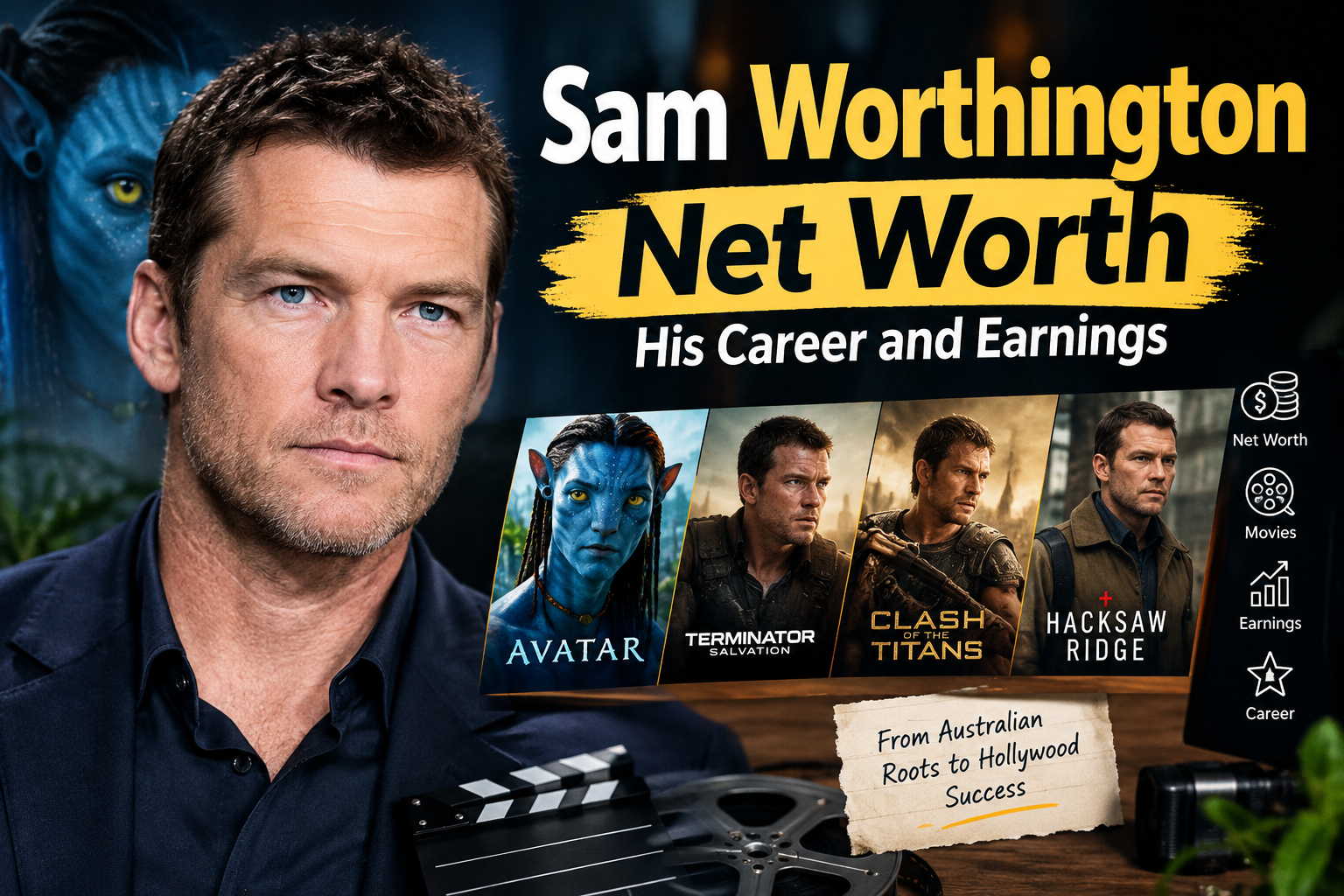 sam worthington net worth